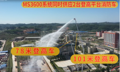 MS3600系统配套20台高喷车性能试验