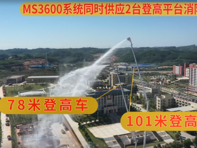 MS3600系统配套20台高喷车性能试验